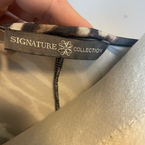 Avon Signature Collection Animal Print Long Sleeve Dress Size Medium Siren - Picture 5 of 5